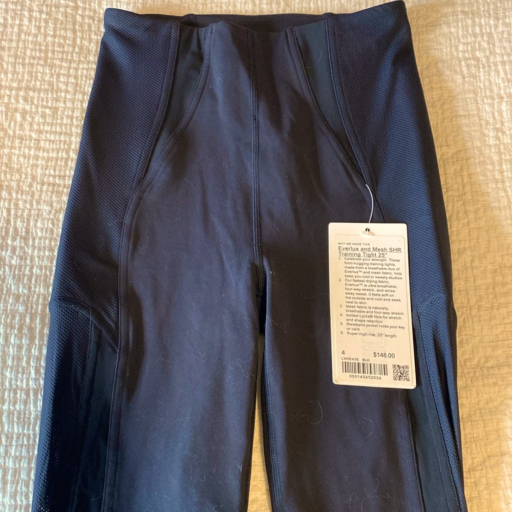 Discontinued NWT Lululemon Everlux and Mesh SHR Training Tight